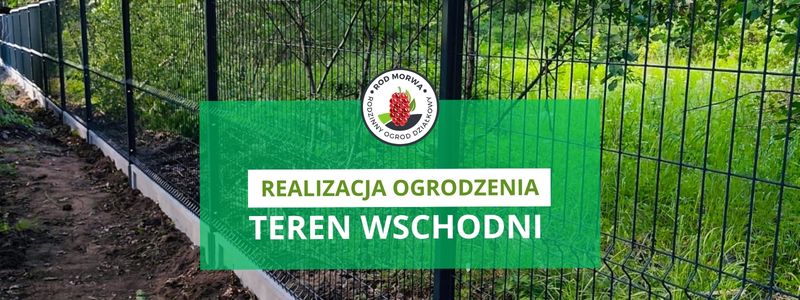 Nowe ogrodzenie na terenie ROD „Morwa” Wschód
